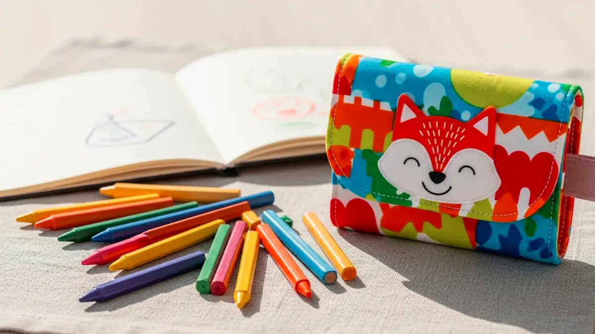 子供向けデザインのミニ 財布 手作り布財布 子供用デザインのミニ 財布 手作り カラフルな布と動物柄の財布