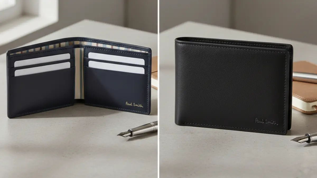 派手な内装とシンプル外装のポール スミス財布比較