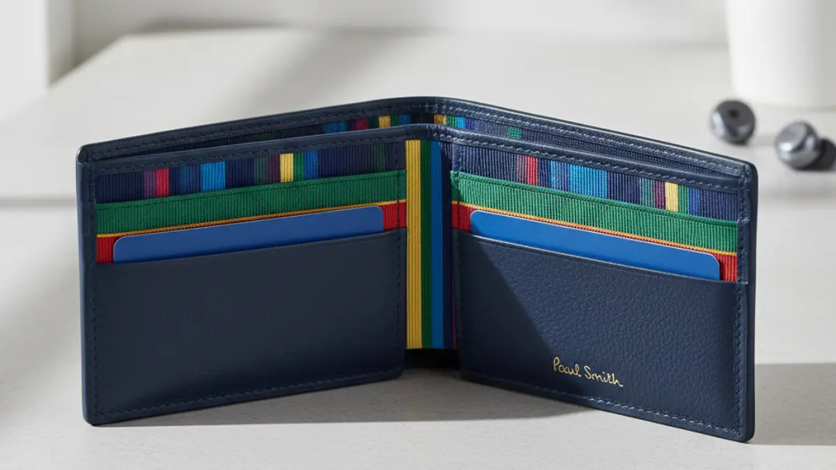 内装がカラフルな若者向けポール スミス財布のイメージ