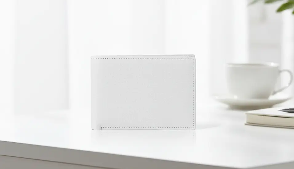 夢占い財布色で浄化やリセットを象徴する白い財布の写真