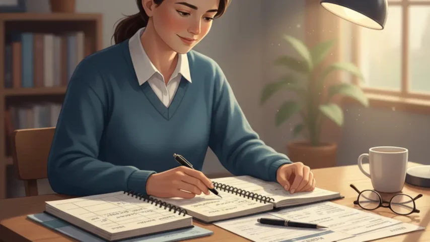 家計診断で収入と支出を見直すイメージ